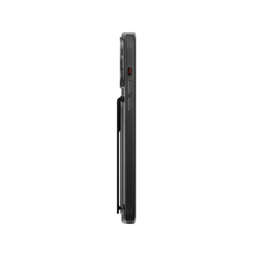 Uniq Hybrid Heldro Mount With Stand Case for iPhone 15 Pro - Vapour Smoke