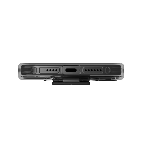 Uniq Hybrid Heldro Mount With Stand Case for iPhone 15 Pro - Vapour Smoke