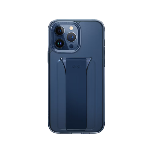 Uniq Hybrid Heldro Mount With Stand Case for iPhone 15 Pro - Ultramarine Deep Blue