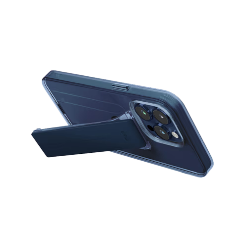 Uniq Hybrid Heldro Mount With Stand Case for iPhone 15 Pro - Ultramarine Deep Blue
