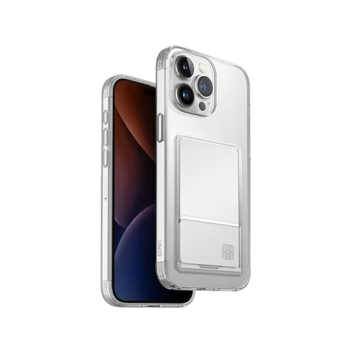 Uniq Hybrid Airfender Case for iPhone 15 Pro - Nude Transparent