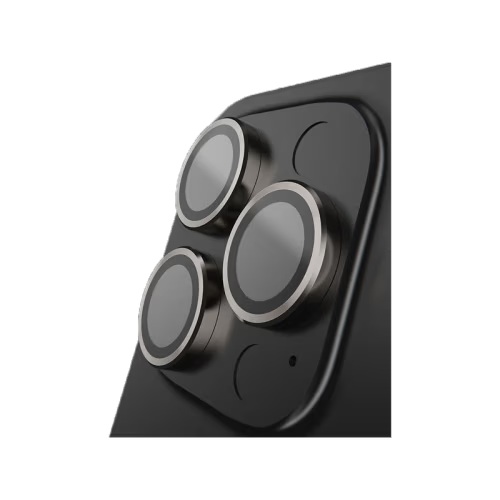 BodyGuardz Apex Individual Camera Lens Protector for iPhone 16 Pro & 16 Pro Max - Titanium