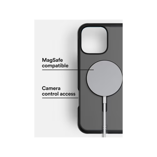BodyGuardz Ace Pro With Magsafe Case for iPhone 16 Pro Max - Smoke Black