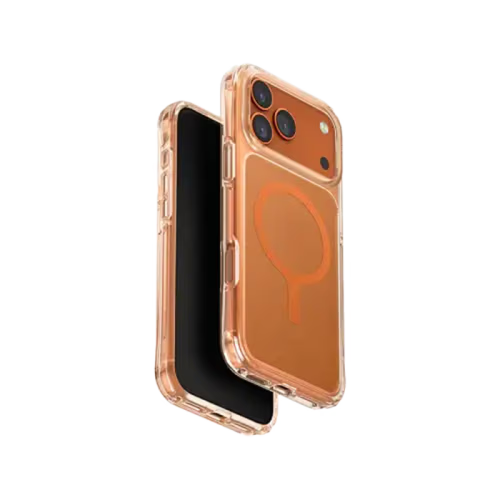 Uniq Hybrid LPX Classic MagSafe Case for iPhone 17 Pro - Frost Clear-Volt Orange