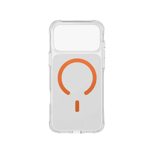 Uniq Hybrid LPX Classic MagSafe Case for iPhone 17 Pro - Frost Clear-Volt Orange