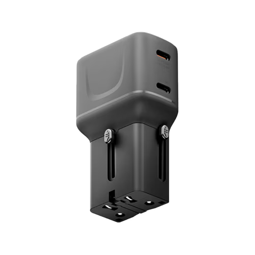 Energea TravelGo Adapter 30 2 Port USB-C 30W PD Travel Adapter - Gunmetal