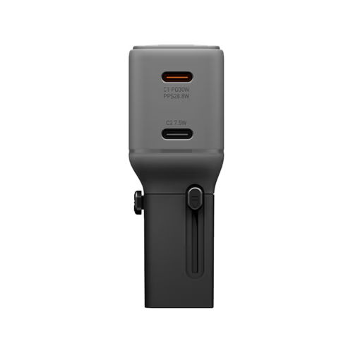 Energea TravelGo Adapter 30 2 Port USB-C 30W PD Travel Adapter - Gunmetal