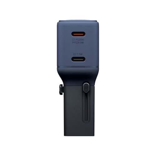 Energea TravelGo Adapter 30 2 Port USB-C 30W PD Travel Adapter - Indigo Blue