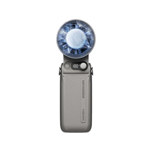 Energea AirMate Chill 6000mAh Adjustable Portable Handheld Fan - Slate Grey