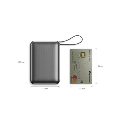 Energea Integra Ultra 45 Power Bank 20000mAh With Build in USB-C Cable & Display - Gunmetal