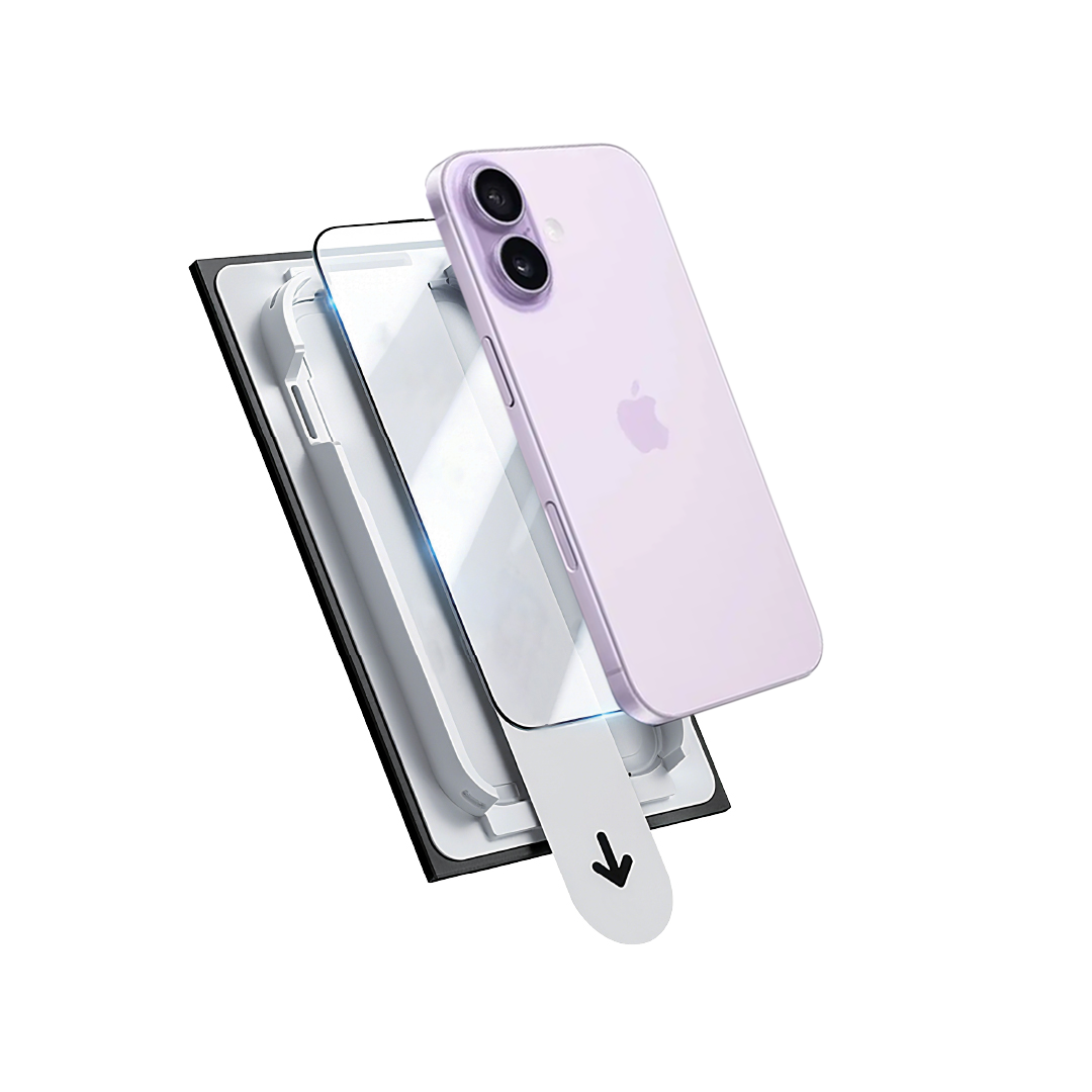 Asli Global E-Touch Shield Premium Glass With Applicator for iPhone 17 - Clear