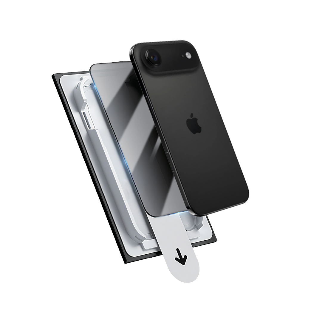 Asli Global E-Touch Shield Premium Glass With Applicator for iPhone Air - Privacy