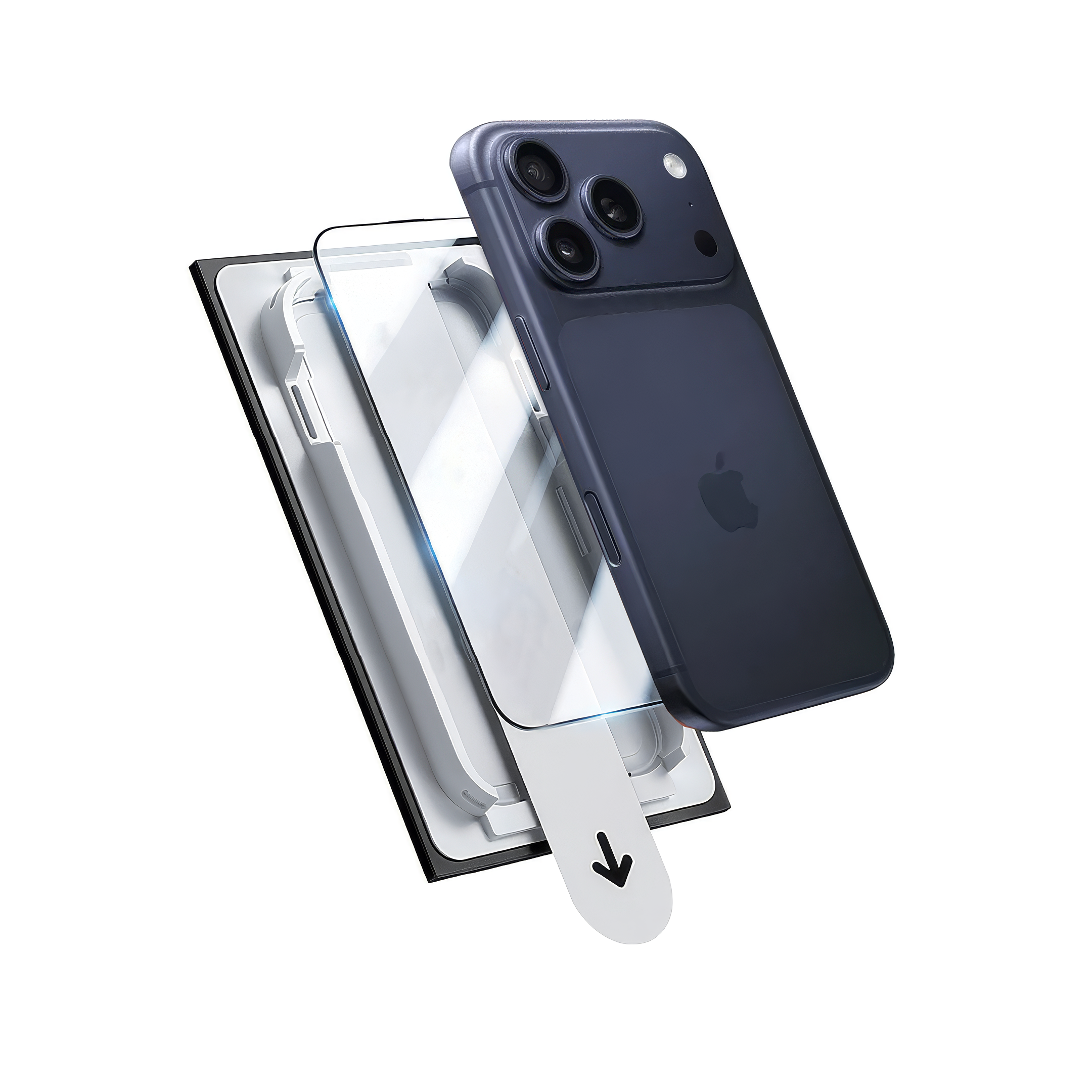 Asli Global E-Touch Shield Premium Glass With Applicator for iPhone 17 Pro Max - Clear