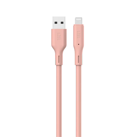 LZEL Celeris Silox CXL Soft Silicone USB-A to Lightning Cable, 480Mbps, 15W Max, 1m