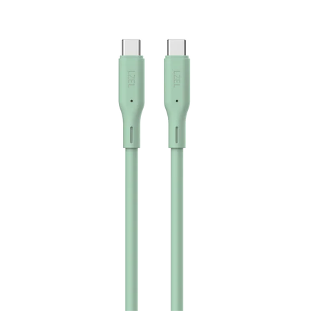 LZEL Celeris Silox CXL Soft Silicone USB-C to USB-C Cable, 480Mbps, 240W Max, 1m