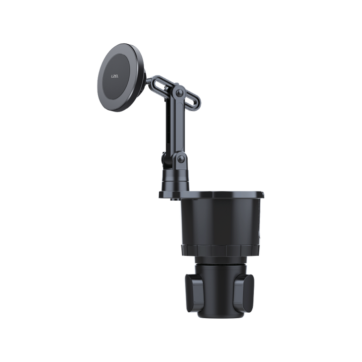 LZEL 2-In-1 Magnetic Car Phone Mount &amp; Cup Holder Hands-Free Viewing - Strong Stability - Universal Phone Compatibility