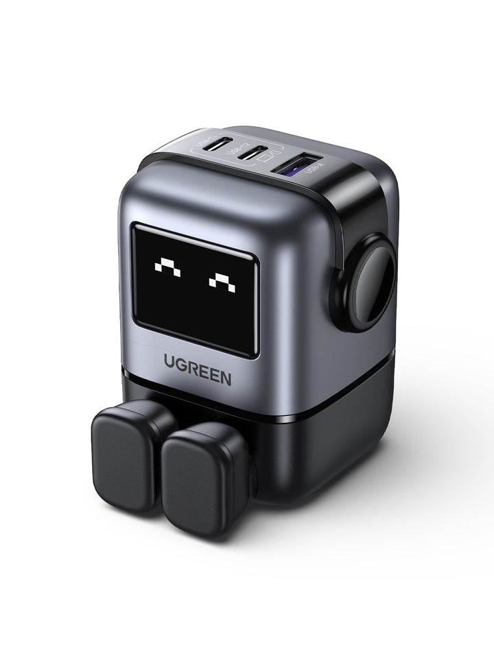 UGREEN Nexode RG 65W 3-Port GaN Fast Charger UK Grey CD361