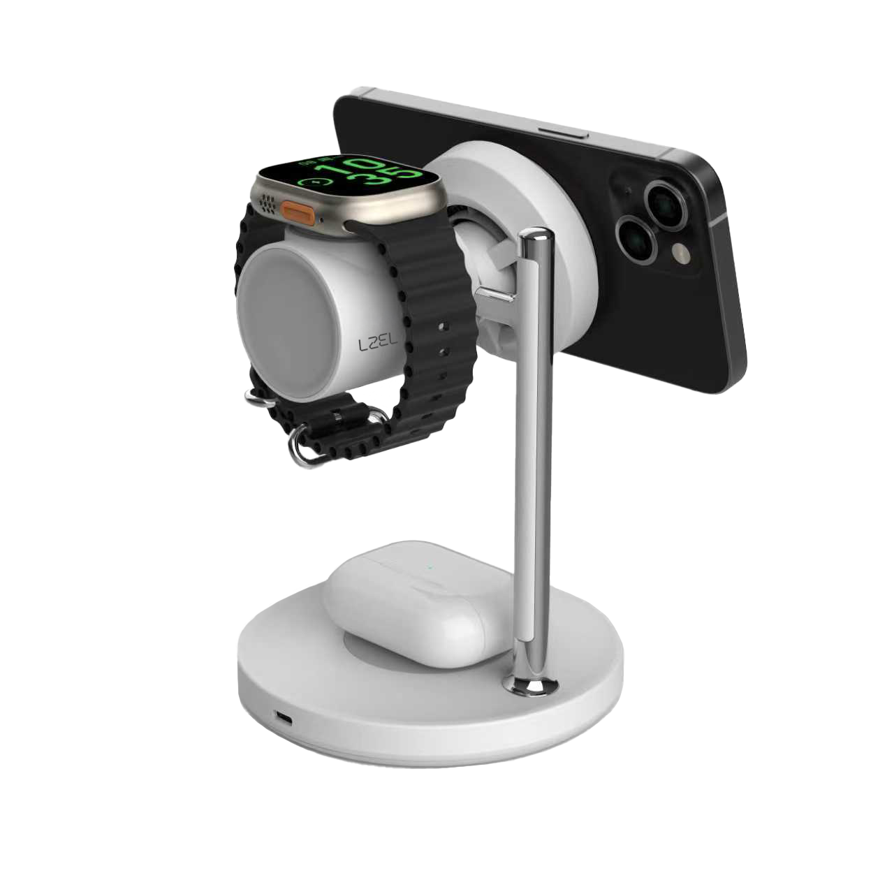 LZEL FlexDock Series 3-in-1 Magnetic Desktop Wireless Charger