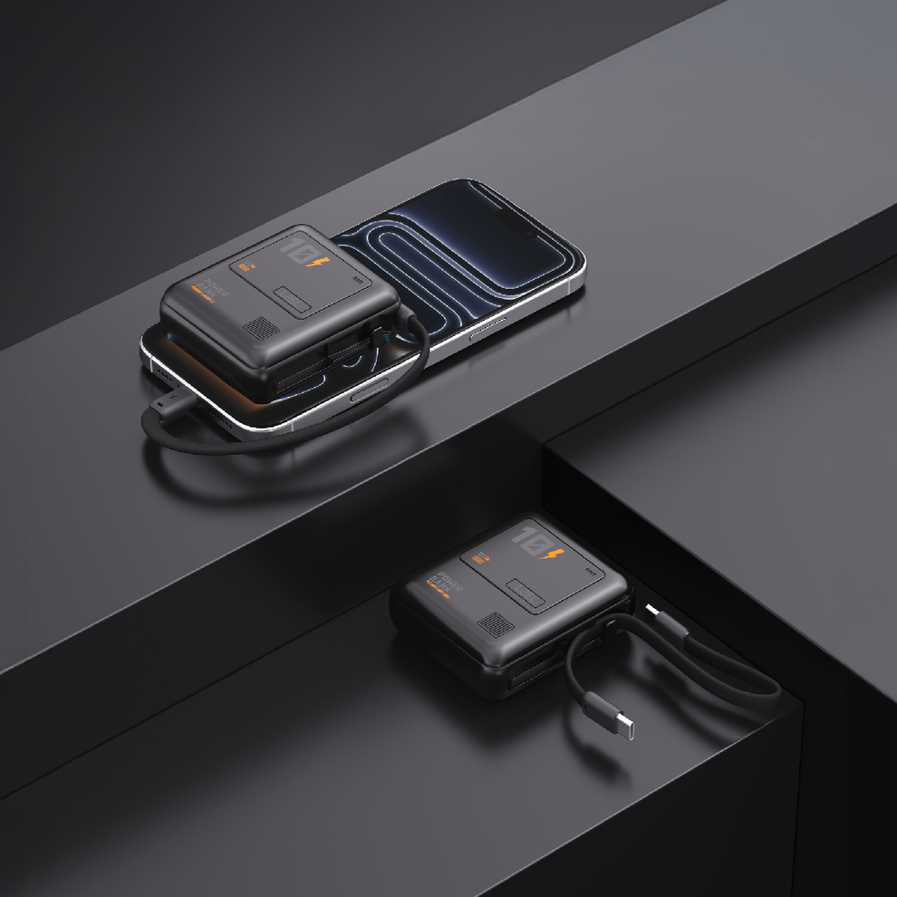 LZEL Zenoflex Surge10 10000Mah 20W Max Pd Power Bank Supports Type-C - Black
