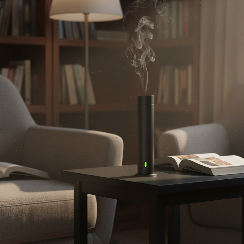 LZEL Aroma Diffuser Aromavista Luxe Luxury Scent Diffuser 120ml, Remote Controlled -Silver