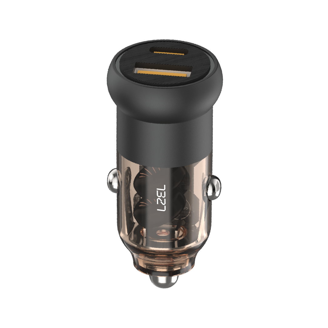 LZEL PulseCharge One 48W Dual-Port Car Charger – USB-C PD & PPS + USB-A