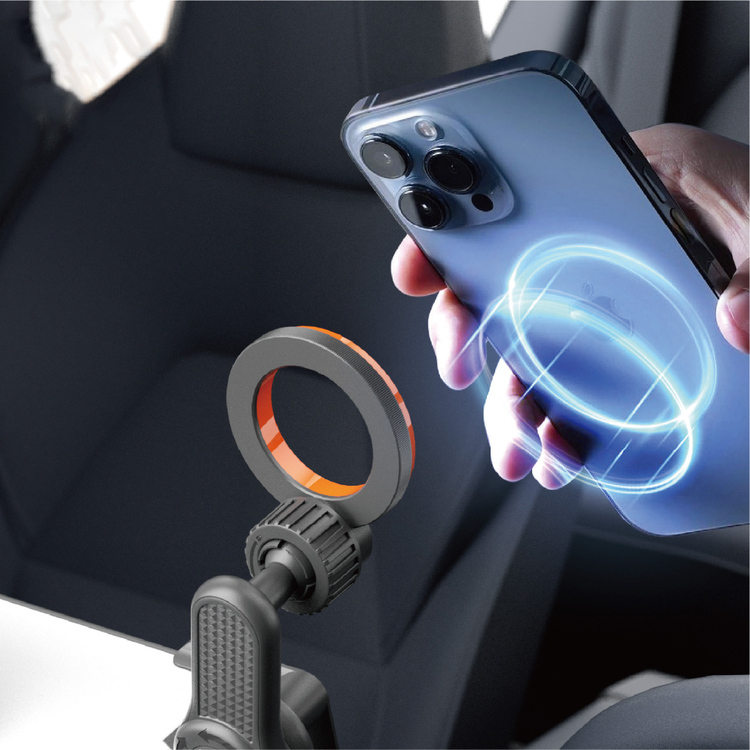 LZEL Mountmag Drive 360° Rotating Abs Car Monitor Holder Stable Mount For Tesla, Byd & Ev Cars