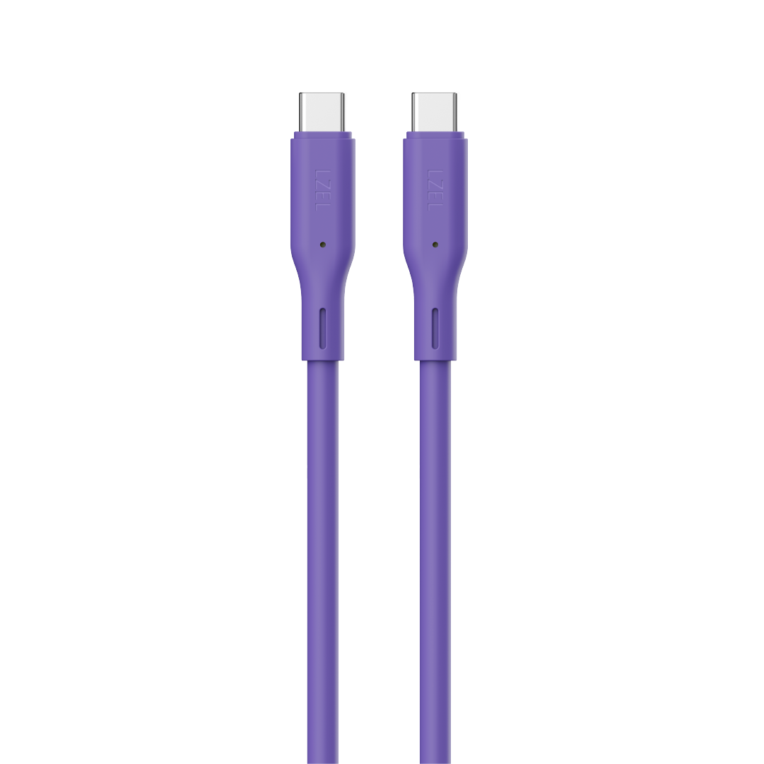LZEL Celeris Silox CXL Soft Silicone USB-C to USB-C Cable, 480Mbps, 240W Max, 1m