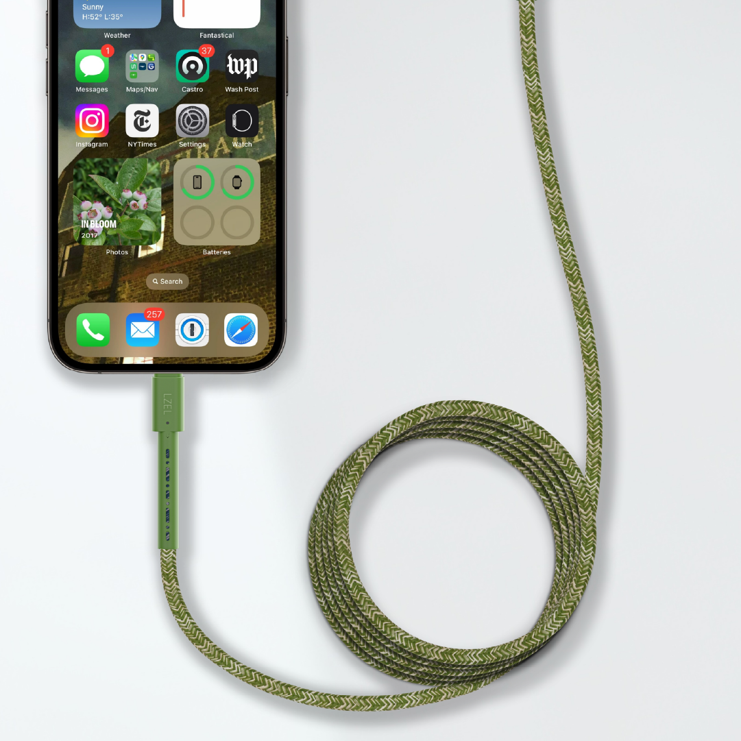 LZEL Celeris Charge CXC Braided USB-C to USB-C Cable, 480Mbps, 240W Max, 2m