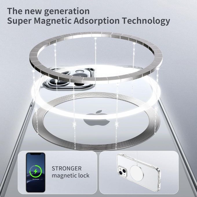 APPLE-جراب شفاف MagSafe لهاتف iPhone 13 Pro