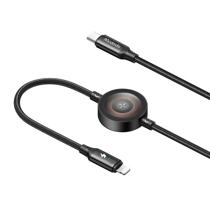 MCDODO- 36W 2IN ONE  USB C TO LIGHTNINGCABLE WITH WATCH CHARGER