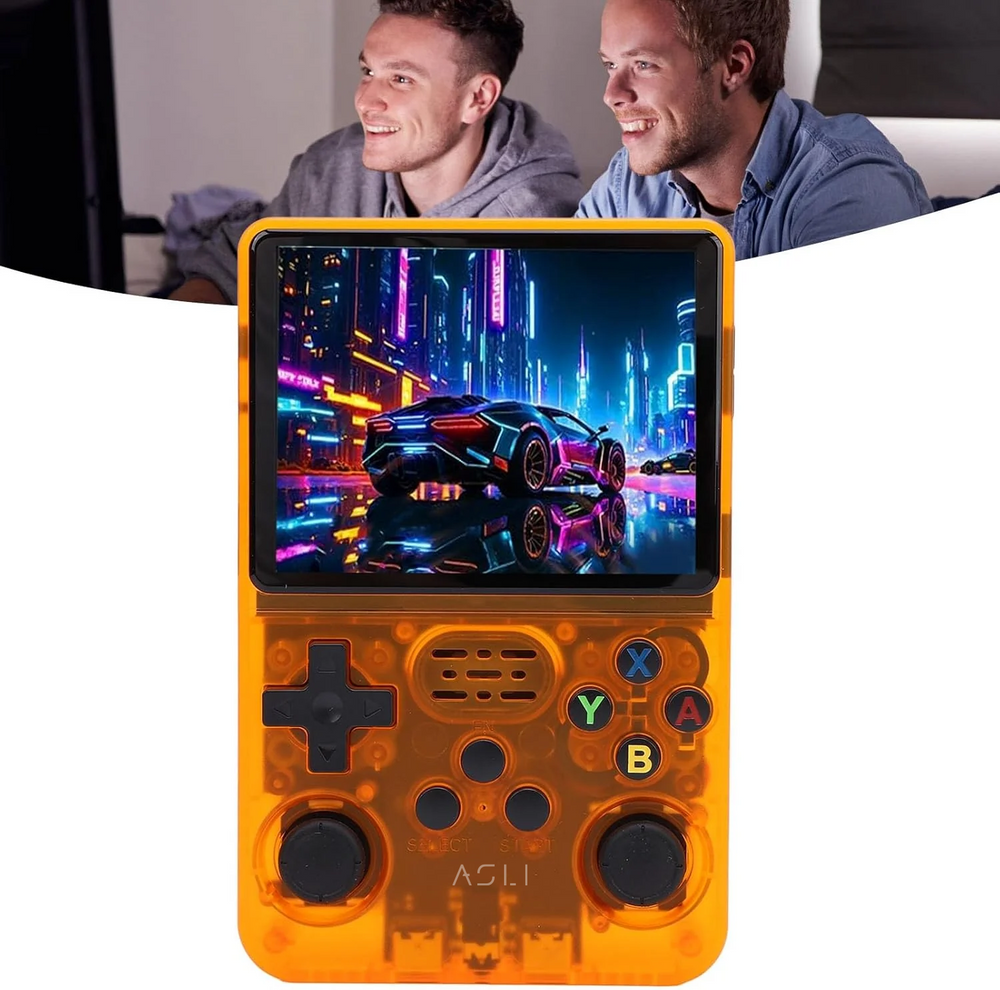 Asli Global Xretro Engine 3.5 Xretro Handheld Game Console With Linux System 128GB - Orange