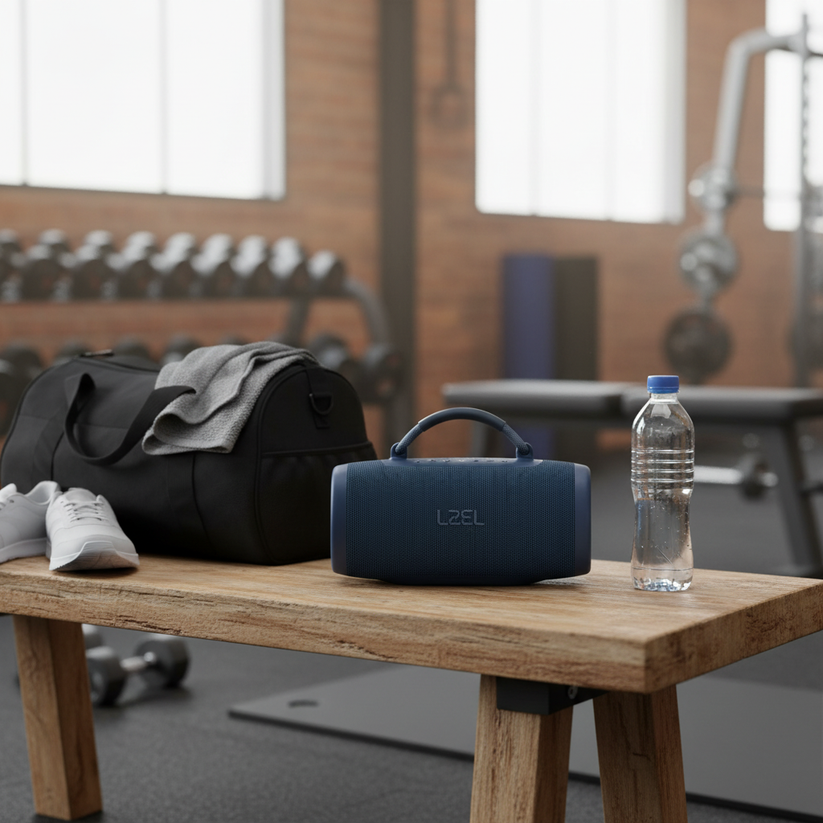 LZEL Aquilasonus Max Portable Waterproof Bluetooth Speaker With RGB Lights - Blue