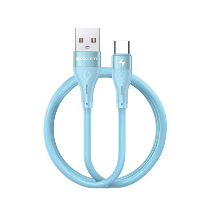 90PERCENT VOLTALINE 90SERIES USB A TO TYPE C SILICON CABLE 1M