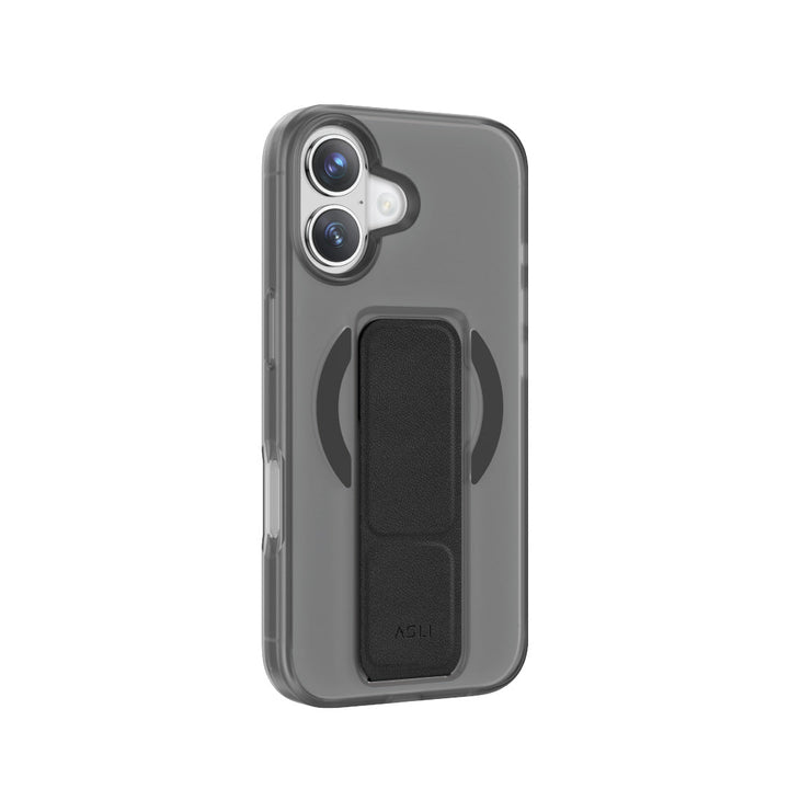 Asli Global MagTrox Gravitas MagSafe Leather Grip Case for iPhone 17 - Black
