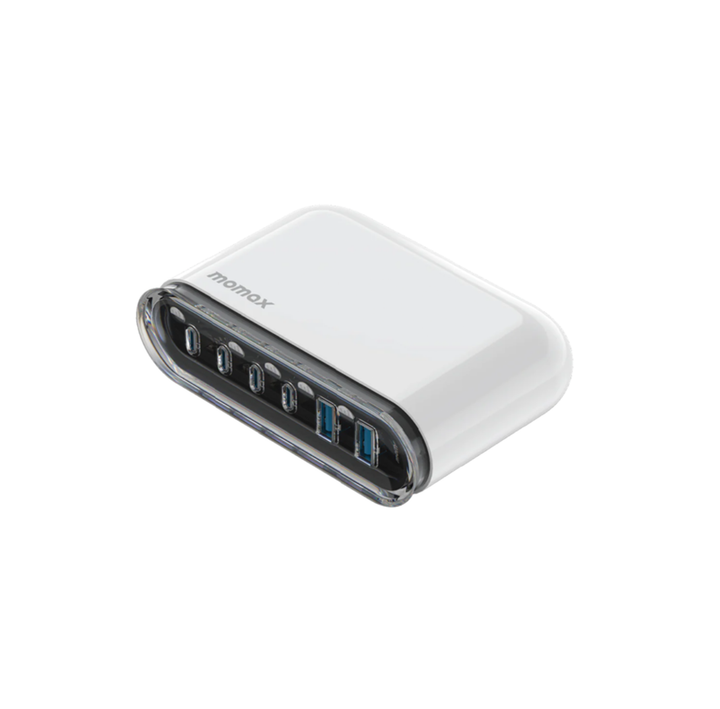 Momax 1-Charge Flow+ 6-Port 120W GaN Desktop Charger USB-C & USB-A