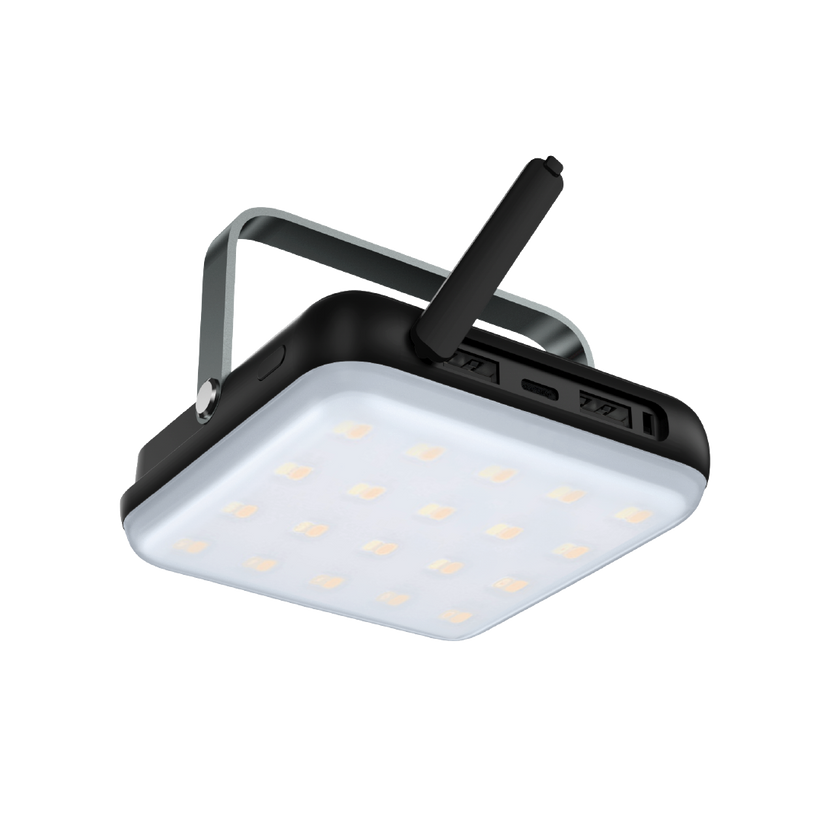 LZEL Luminova Surg10 LED Light & Powerbank 100–800 Lumens, USB-C – Black