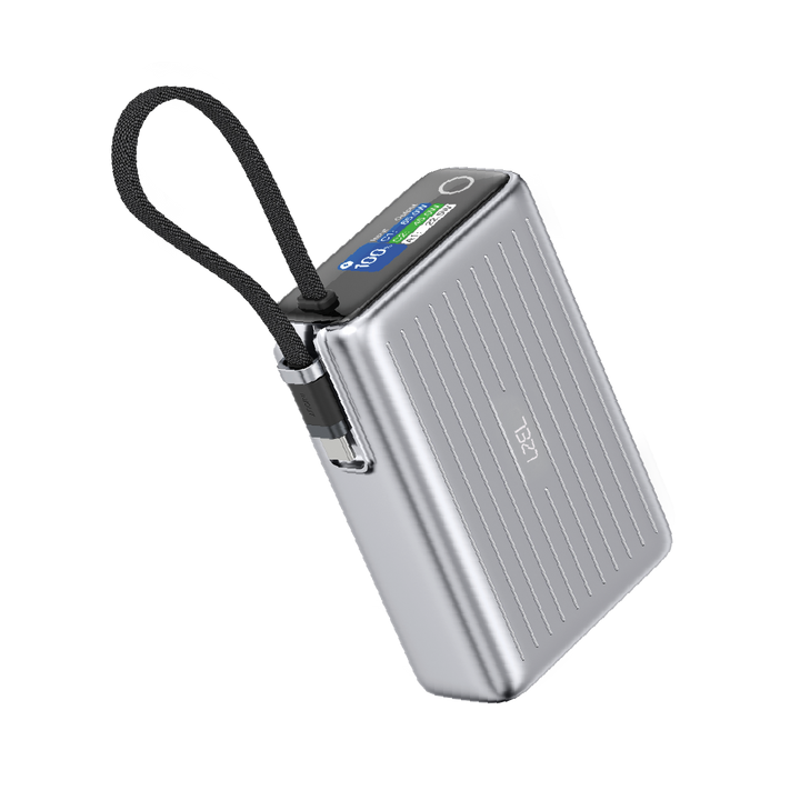 LZEL Neurode Sync 20000Mah Pd3.0 & Qc3.0| 65W |Built-In-Usb-C Cable Pd Power Bank