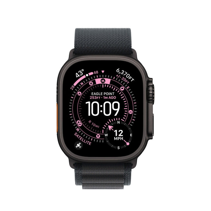 Apple Watch Ultra 3 (2025) GPS + Cellular, 49mm  - Black Titanium Case - Black Alpine Loop | M