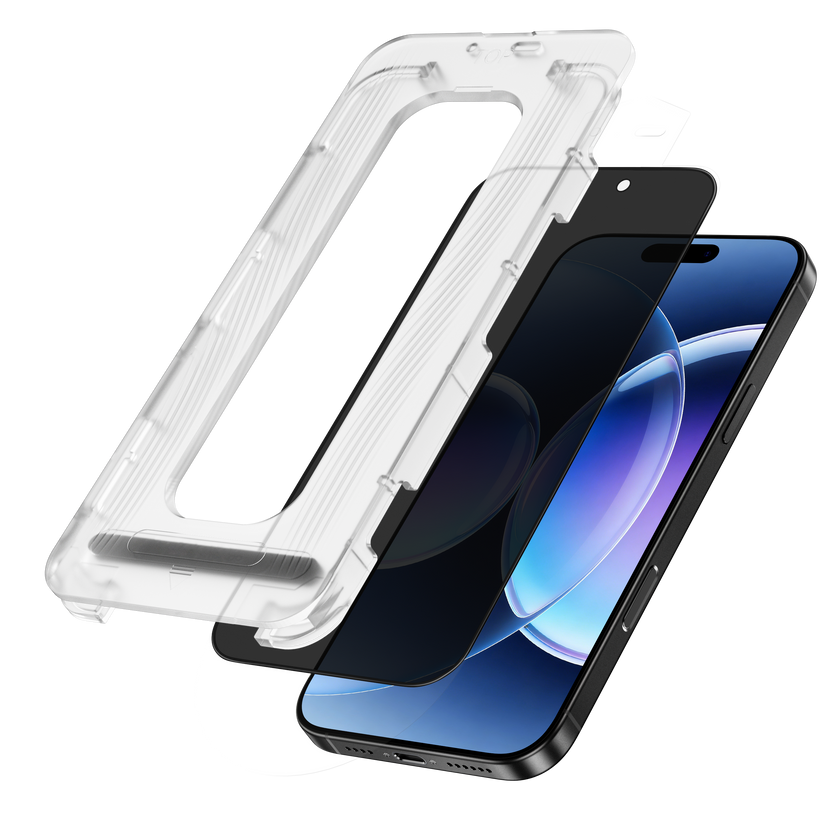 LZEL OptiShield Series Premium Corning 3D Glass for iPhone 17 Pro Max With Applicator