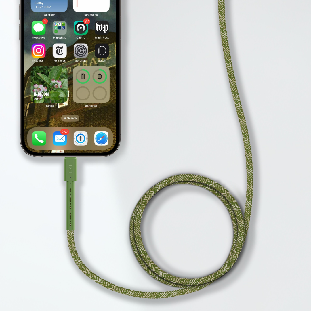 LZEL Celeris Charge CXC Braided USB-C to USB-C Cable, 480Mbps, 240W, 1m