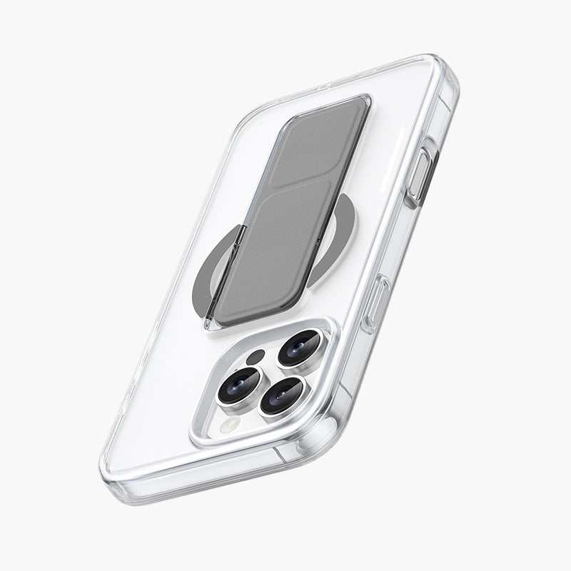 SnapGrip MagSafe Compatible Case For iPhone 16 Series | Leather Grip & Foldable Stand