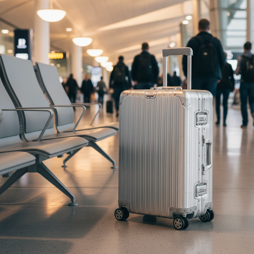 20"SL-90PERCENT ALLUMINUM FRAME SUITCASE 20INCH SILVER