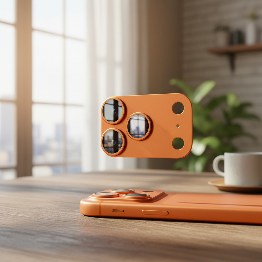 Anank All-in-one Camera Guard For iPhone 17 Pro - Cosmic Orange