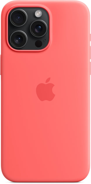 Apple iPhone 15 Pro Max Silicone Case with MagSafe | Guava
