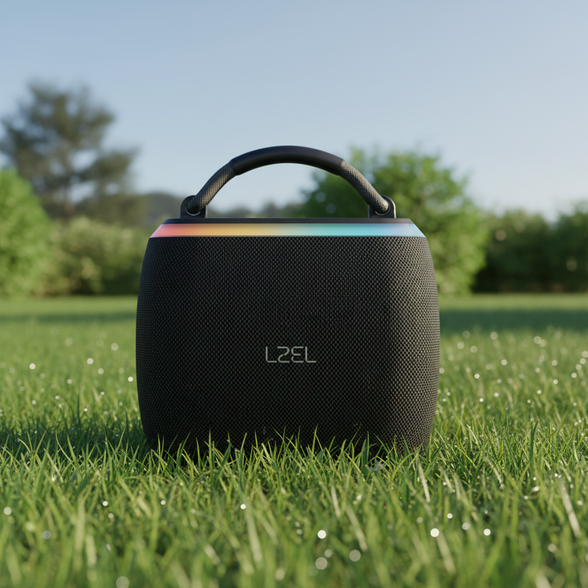 LZEL AquilaSonus Pulse Ultimate – Waterproof Portable Bluetooth Speaker - Black