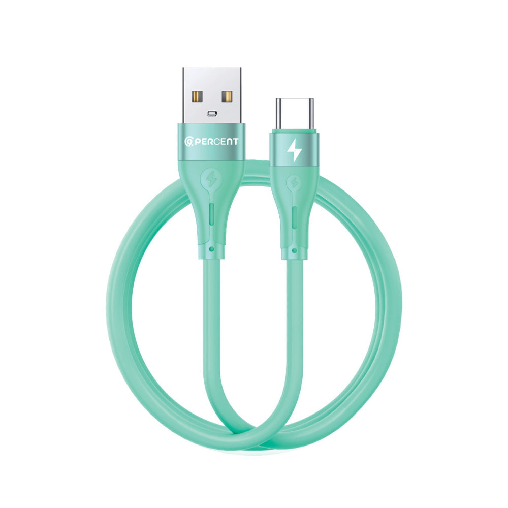 90PERCENT VOLTALINE 90SERIES USB A TO TYPE C SILICON CABLE 1M