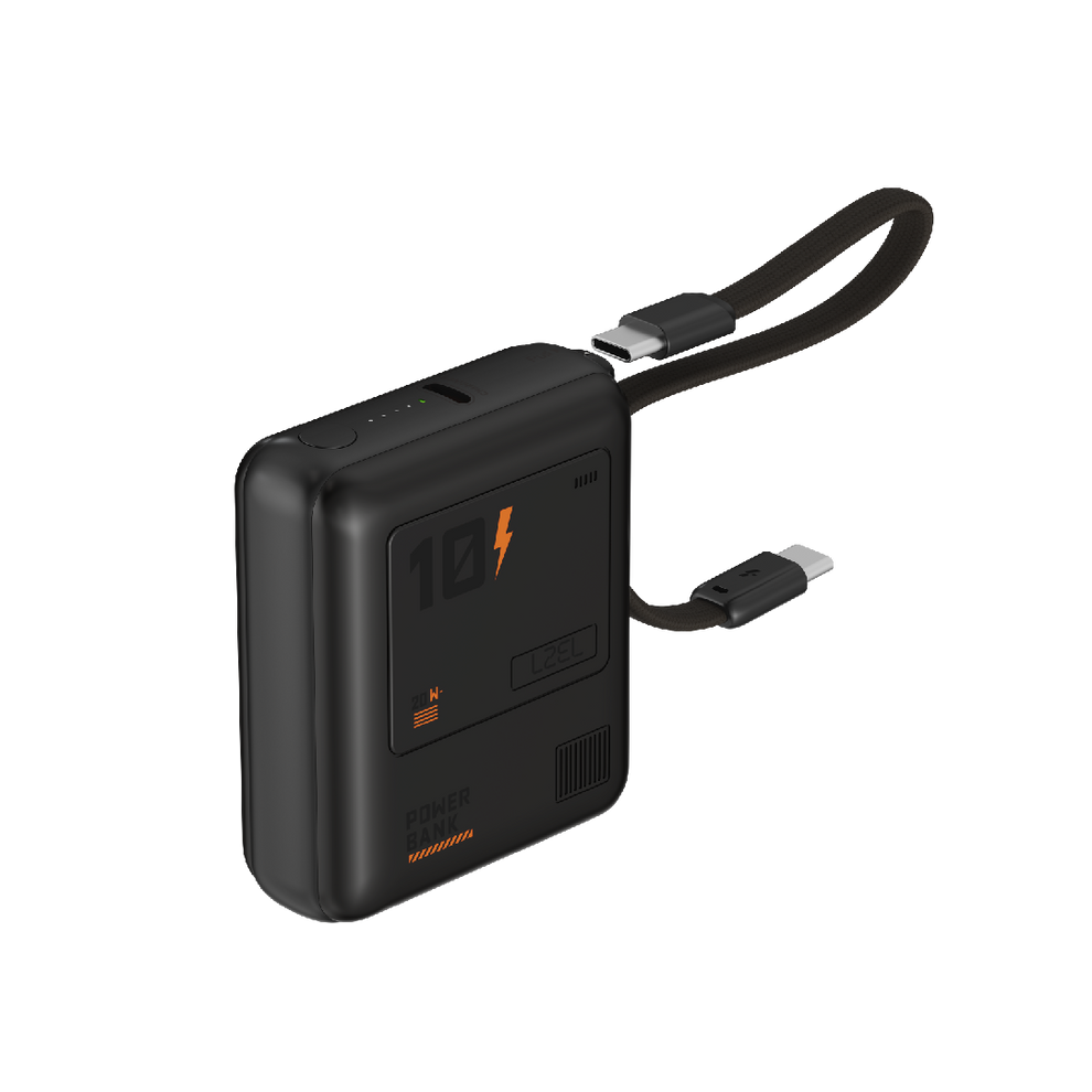 LZEL Zenoflex Surge10 10000Mah 20W Max Pd Power Bank Supports Type-C - Black