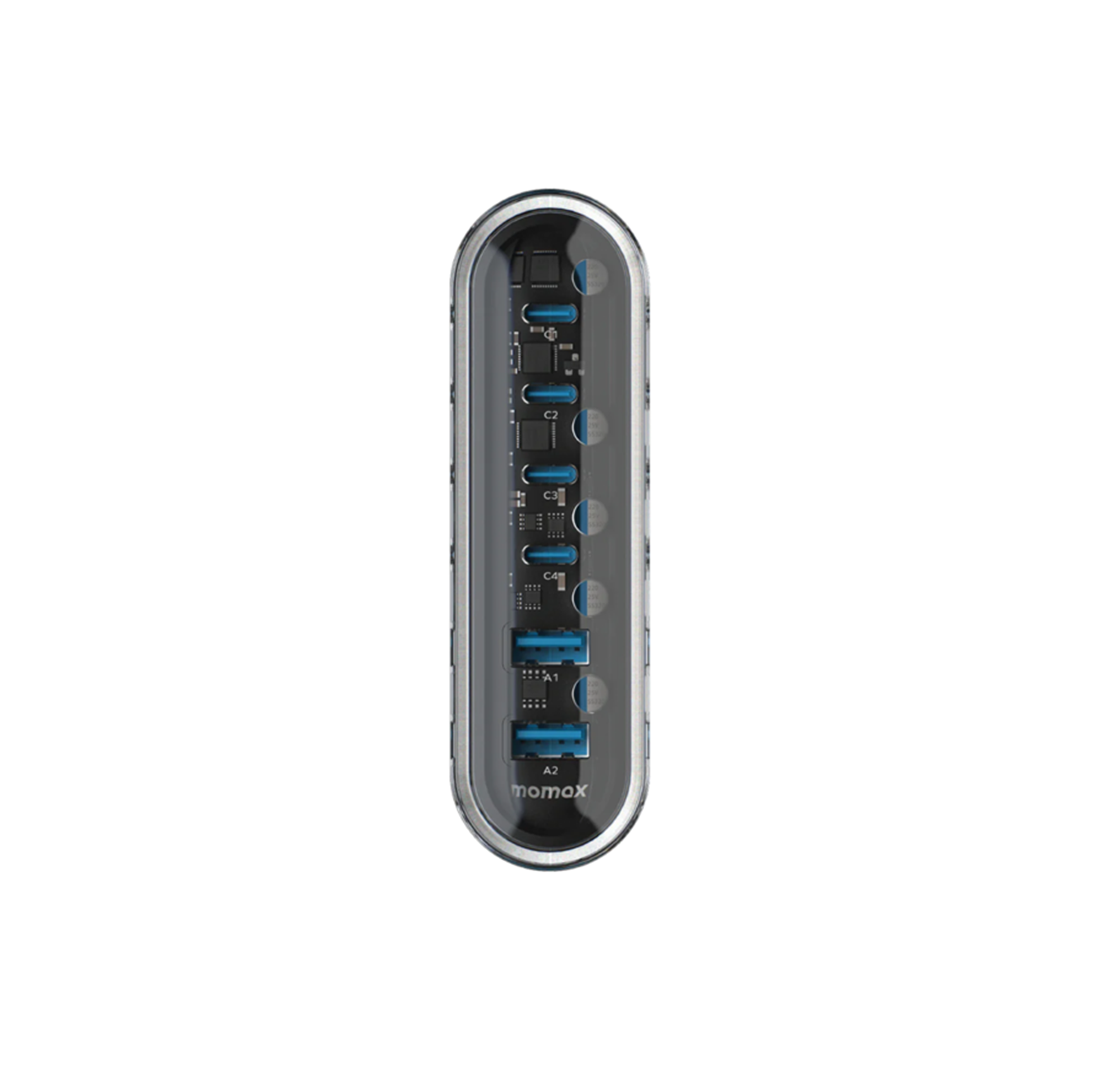 Momax 1-Charge Flow+ 6-Port 120W GaN Desktop Charger USB-C & USB-A