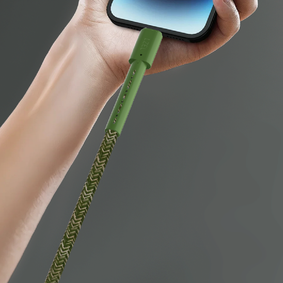 LZEL Celeris Charge CXL Braided USB-C to Lightning Cable, 480Mbps, 60W Max, 2m