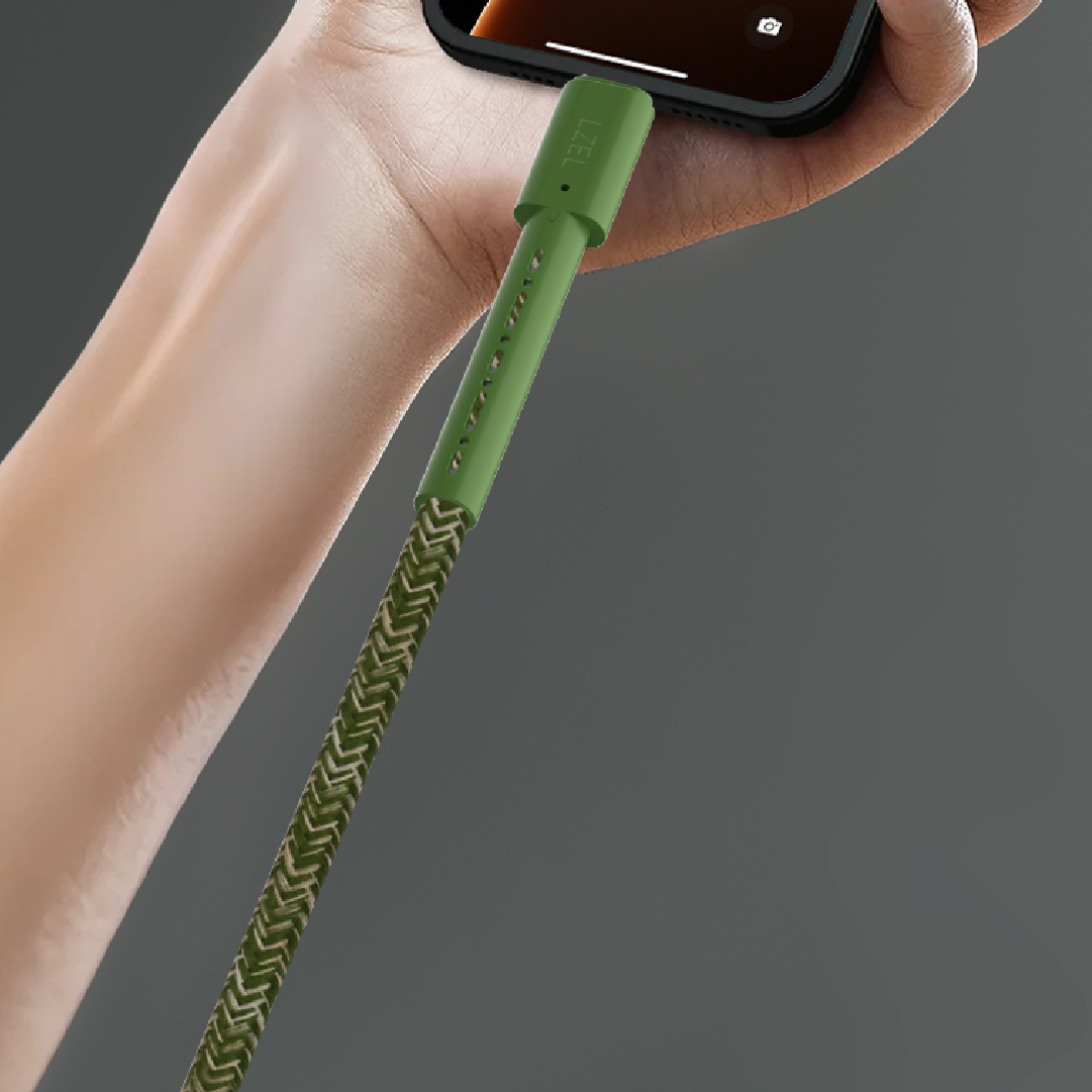 LZEL Celeris Charge CXC Braided USB-C to USB-C Cable, 480Mbps, 240W, 1m
